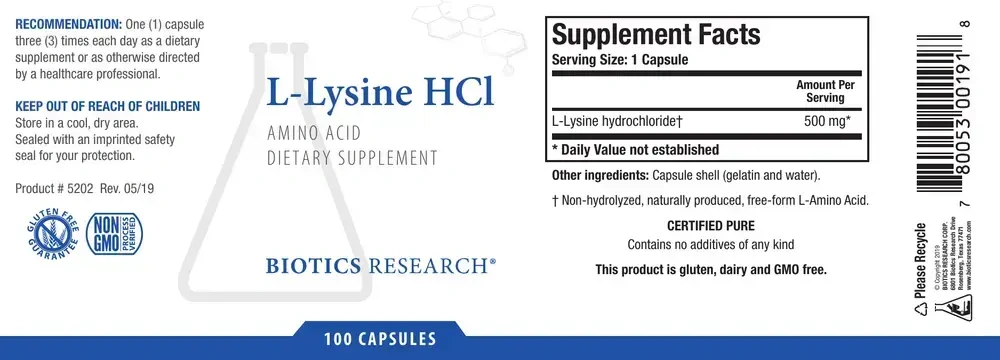 Product image for L-Lysine HCl.