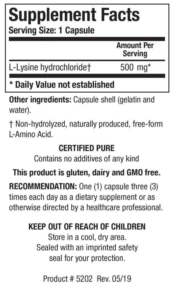Product image for L-Lysine HCl.
