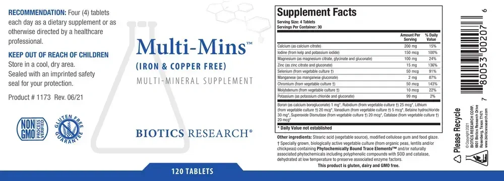 Product image for Multi-Mins™ Iron &amp; Copper Free.