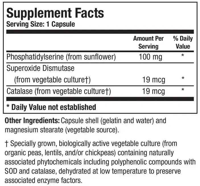 Product image for Phosphatidylserine.