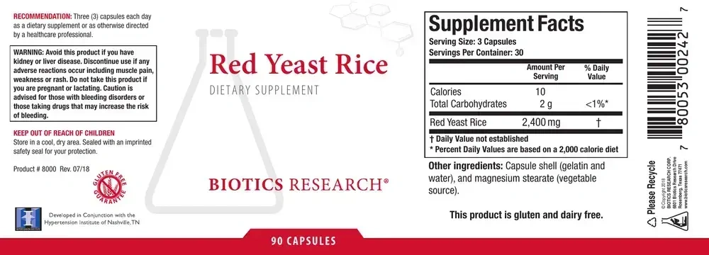 Product image for Red Yeast Rice.
