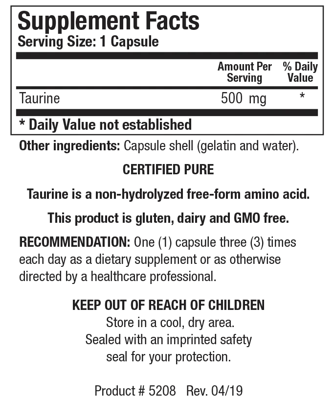 Product image for Taurine.