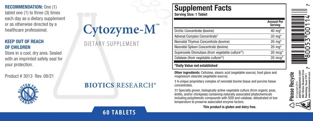 Product image for Cytozyme-M™ (Male Gland Comb.).