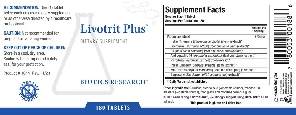 Product image for Livotrit Plus®.