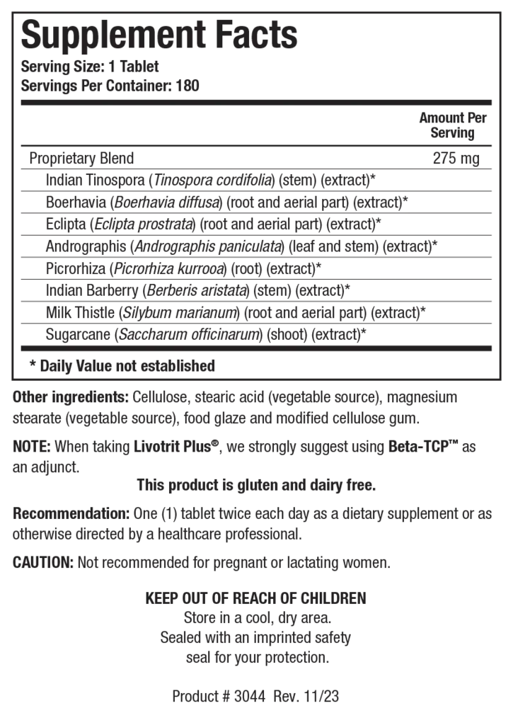 Product image for Livotrit Plus®.