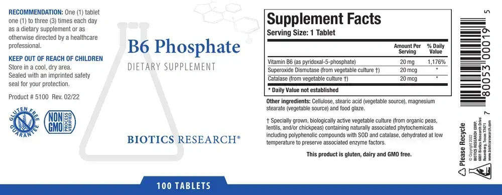 Product image for B6 Phosphate.