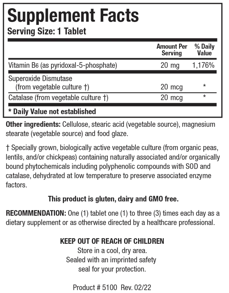 Product image for B6 Phosphate.