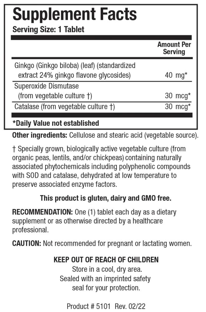 Product image for Ginkgo Biloba.