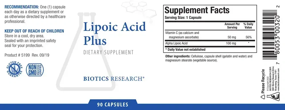 Product image for Lipoic Acid Plus.