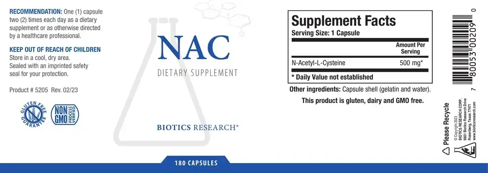 Product image for NAC.