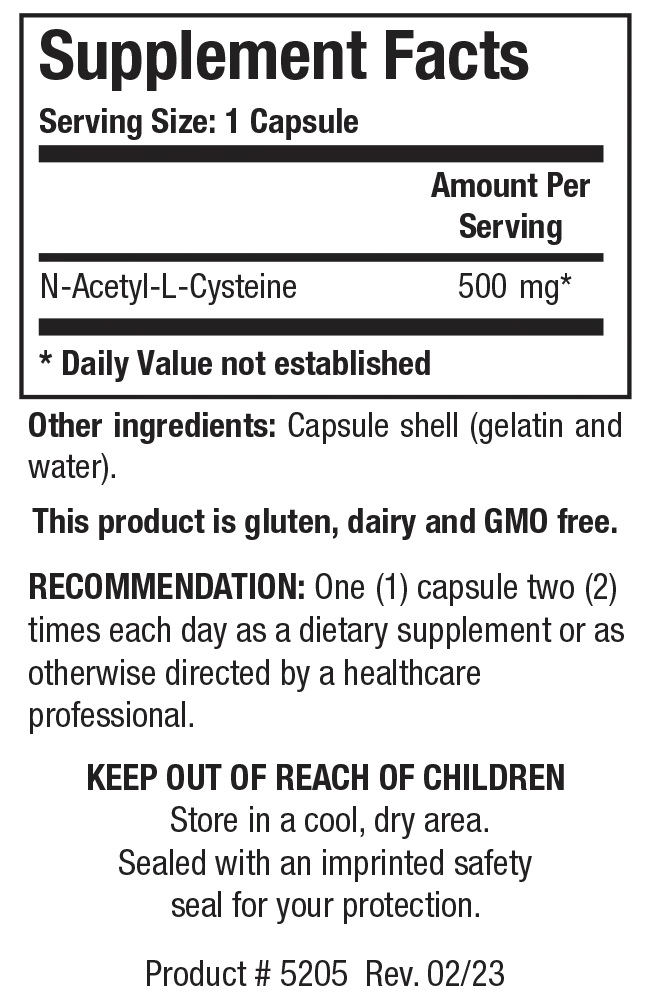 Product image for NAC.