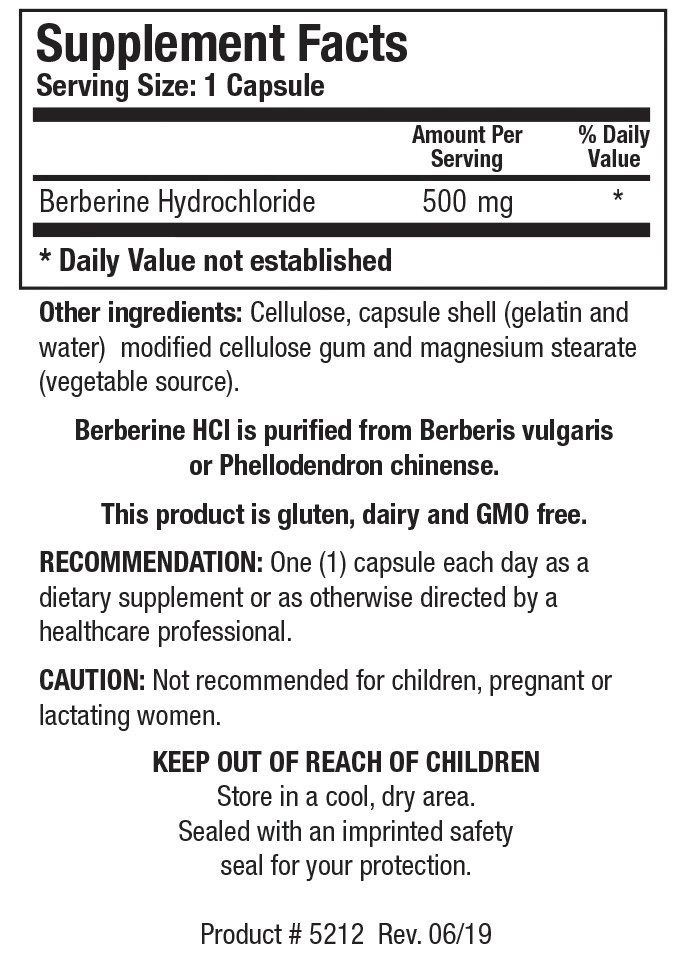 Product image for Berberine HCL.