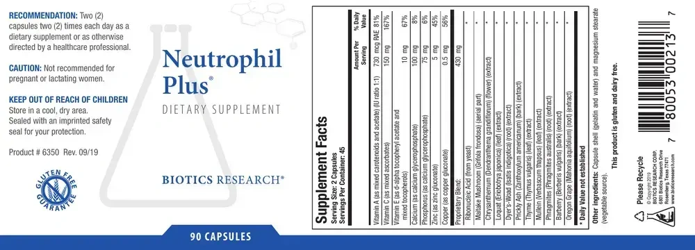 Product image for Neutrophil Plus®.