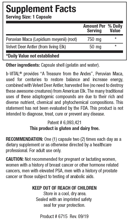 Product image for b-VITAL®.