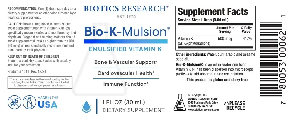 Product image for Bio-K-Mulsion®.