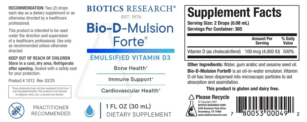 Product image for Bio-D-Mulsion Forte®.