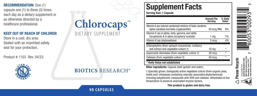 Product image for Chlorocaps™.