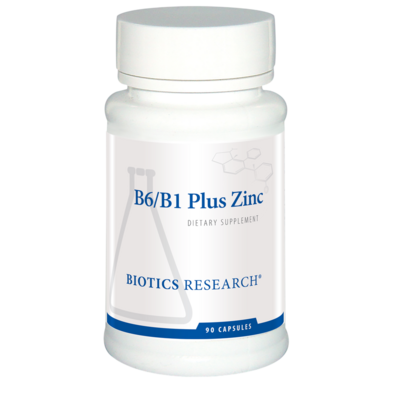 B6/B1 Plus Zinc (90 capsules) Product image for B6/B1 Plus Zinc (90 capsules).