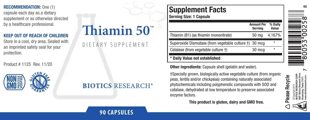 Product image for Thiamin 50™.