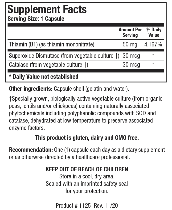 Product image for Thiamin 50™.