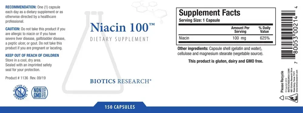 Product image for Niacin 100™.