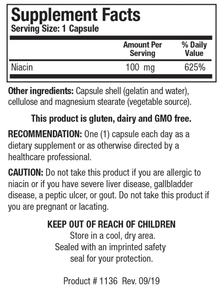 Product image for Niacin 100™.