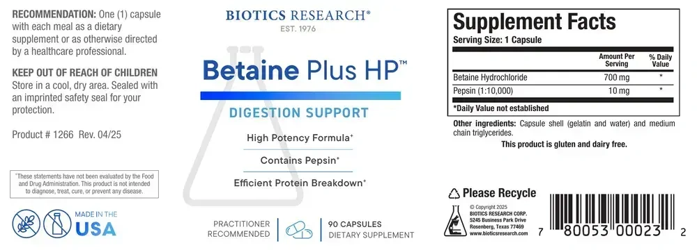 Product image for Betaine Plus HP™.