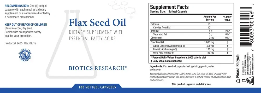Product image for Flax Seed Oil Caps.