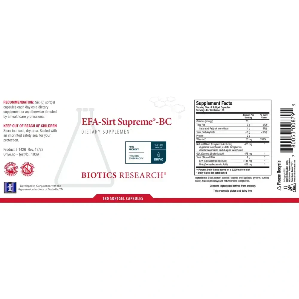Product image for EFA-Sirt Supreme®-BC.