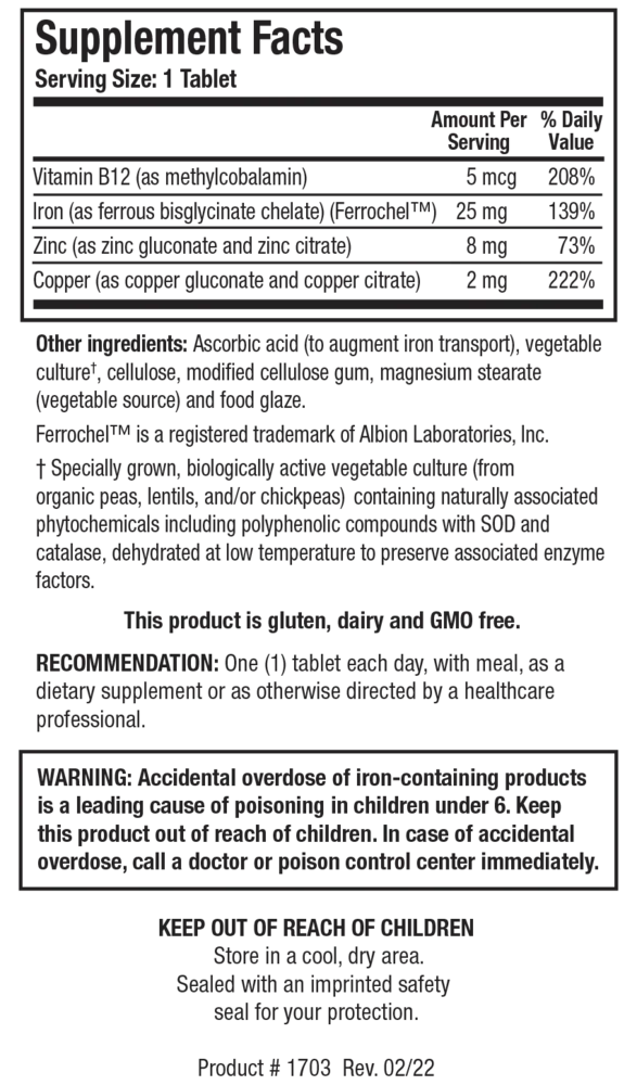 Product image for Fe-Zyme™ (Hematinic Combo).