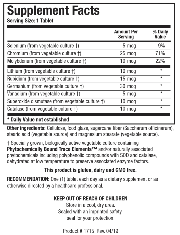 Product image for Basic Nine™ (Rare Trace Elements).