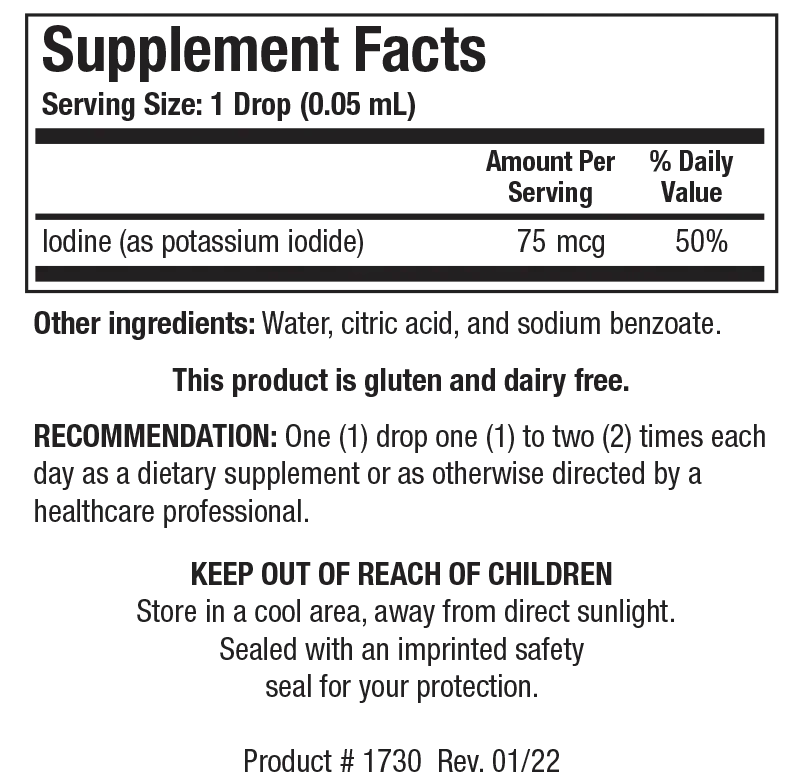 Product image for Liquid Iodine.