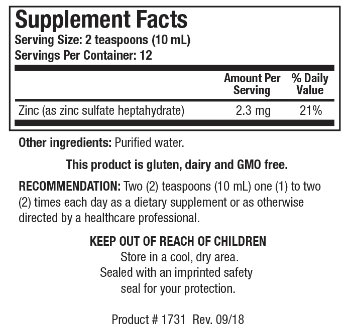 Product image for Aqueous Zinc™.