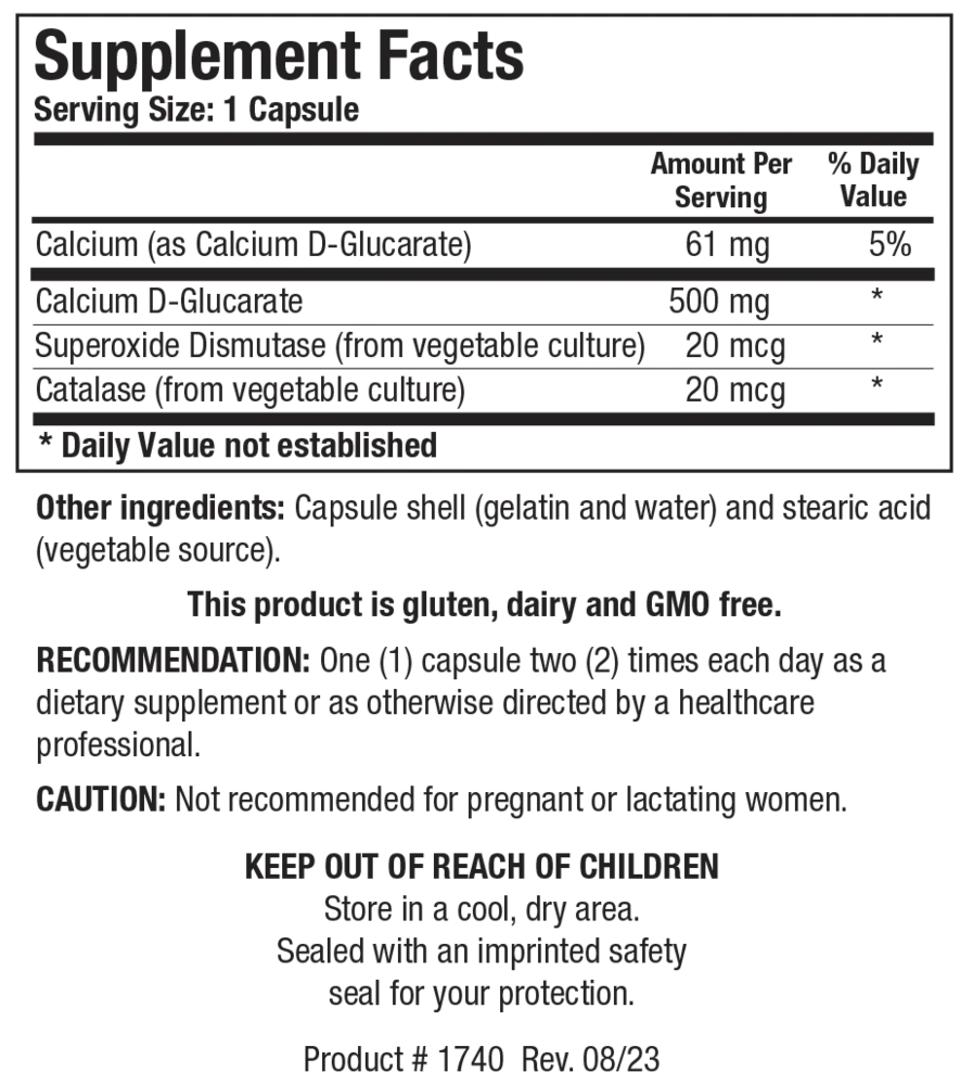 Product image for Ca D-Glucarate.