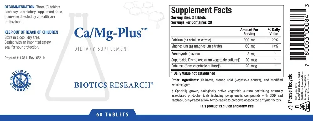 Product image for Ca/Mg-Plus™ (with parathyroid).