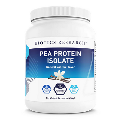 Pea Protein Isolate, Natural Vanilla Flavor 16 Ounces