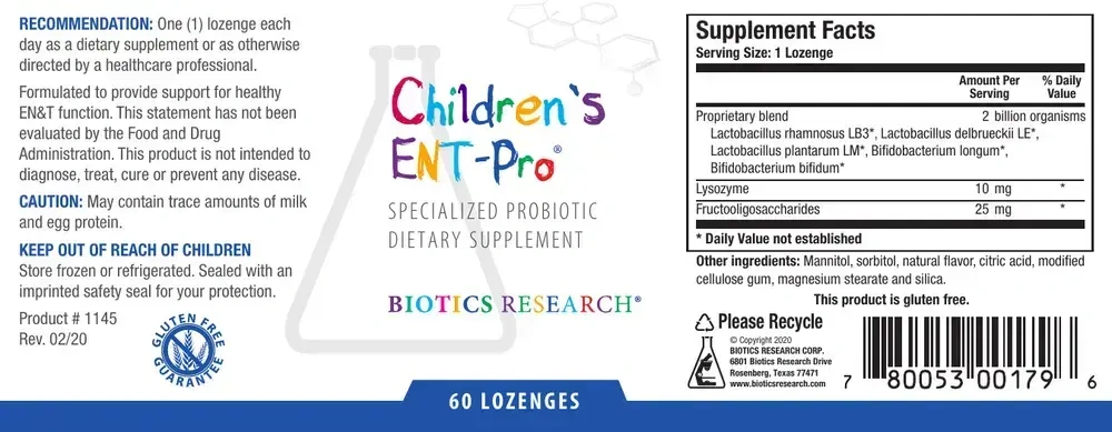 Product image for Children's ENT-Pro® Lozenges.