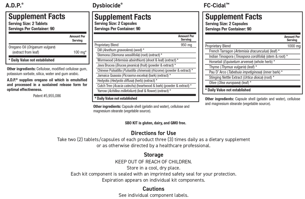 Product image for SBO Kit (California Only).