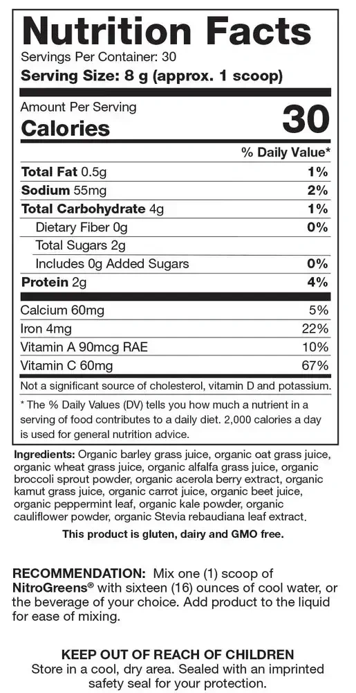 Product image for NitroGreens® (California Only).