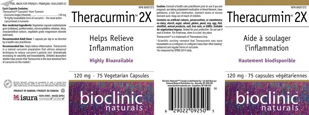 Product image for Theracurmin 2X 120mg.