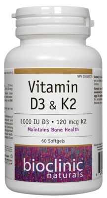 Vitamin D3 & K2 60 Softgels