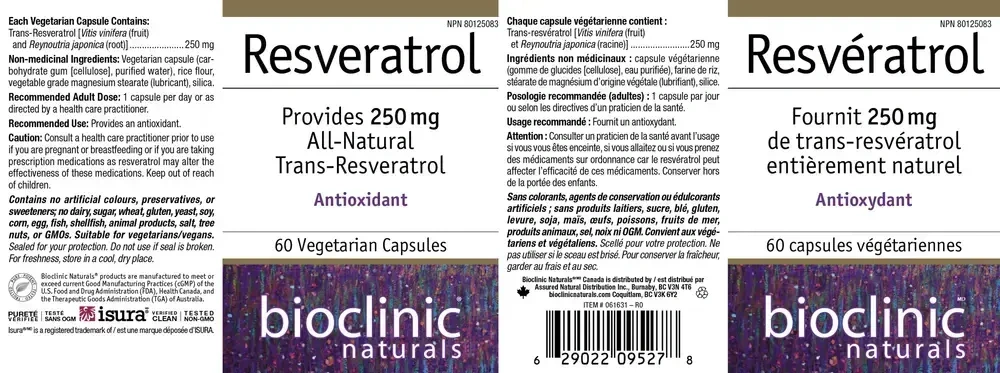 Product image for Resveratrol.