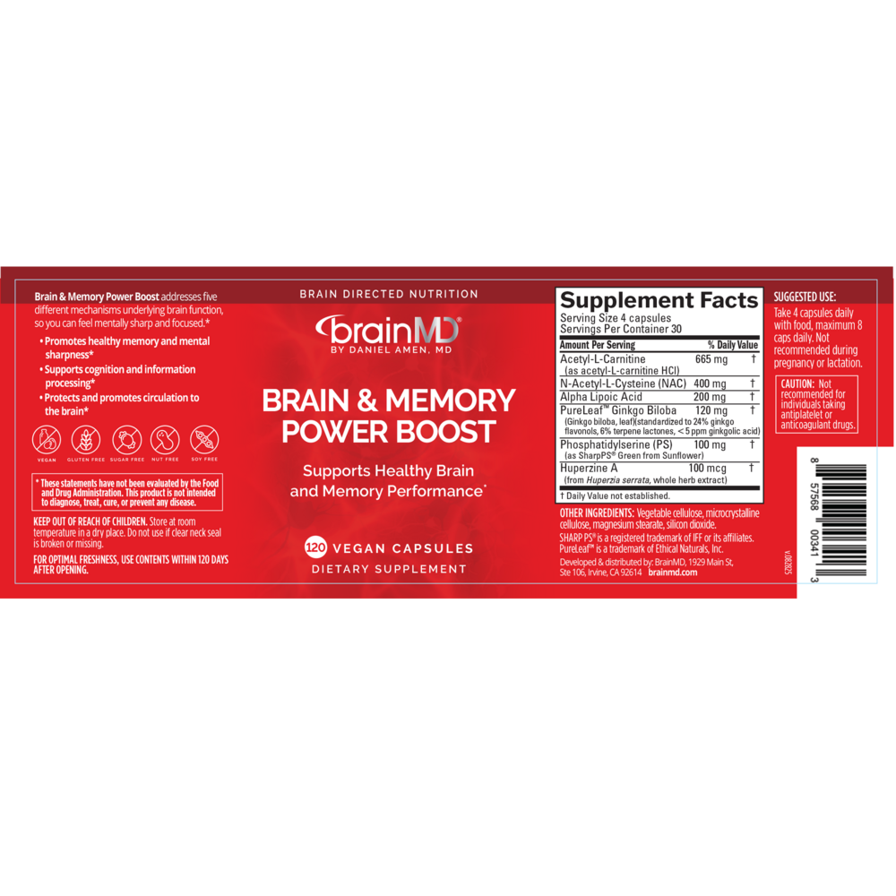 Product image for Brain &amp; Memory Power Boost.