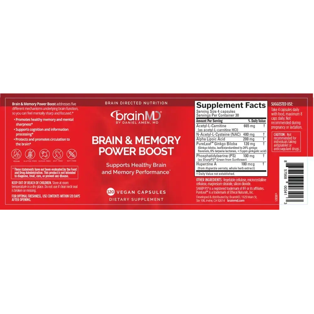 Product image for Brain &amp; Memory Power Boost.