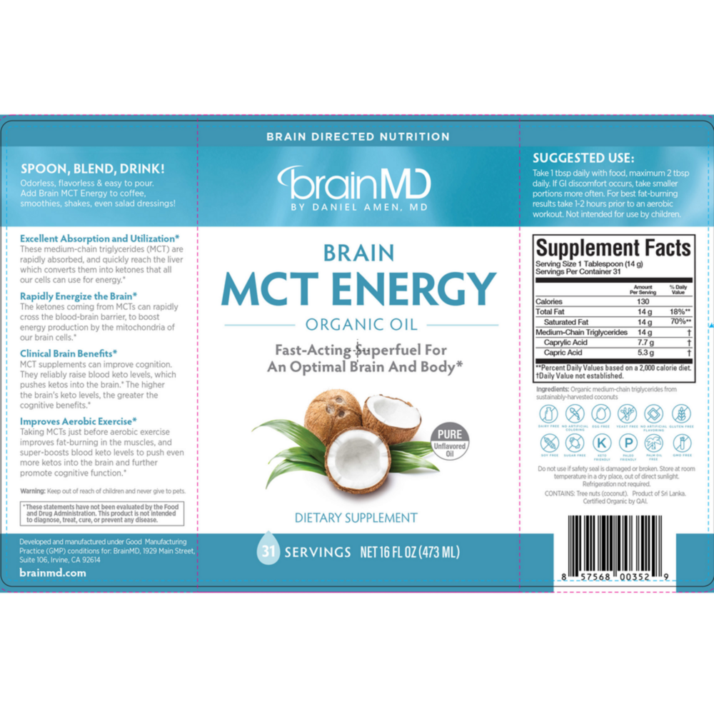 Product image for Brain MCT Energy.