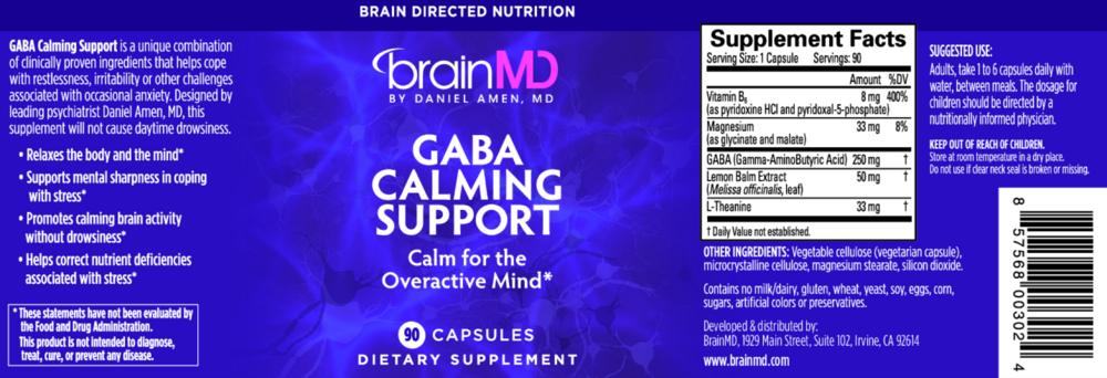 Product image for GABA Calming Support.