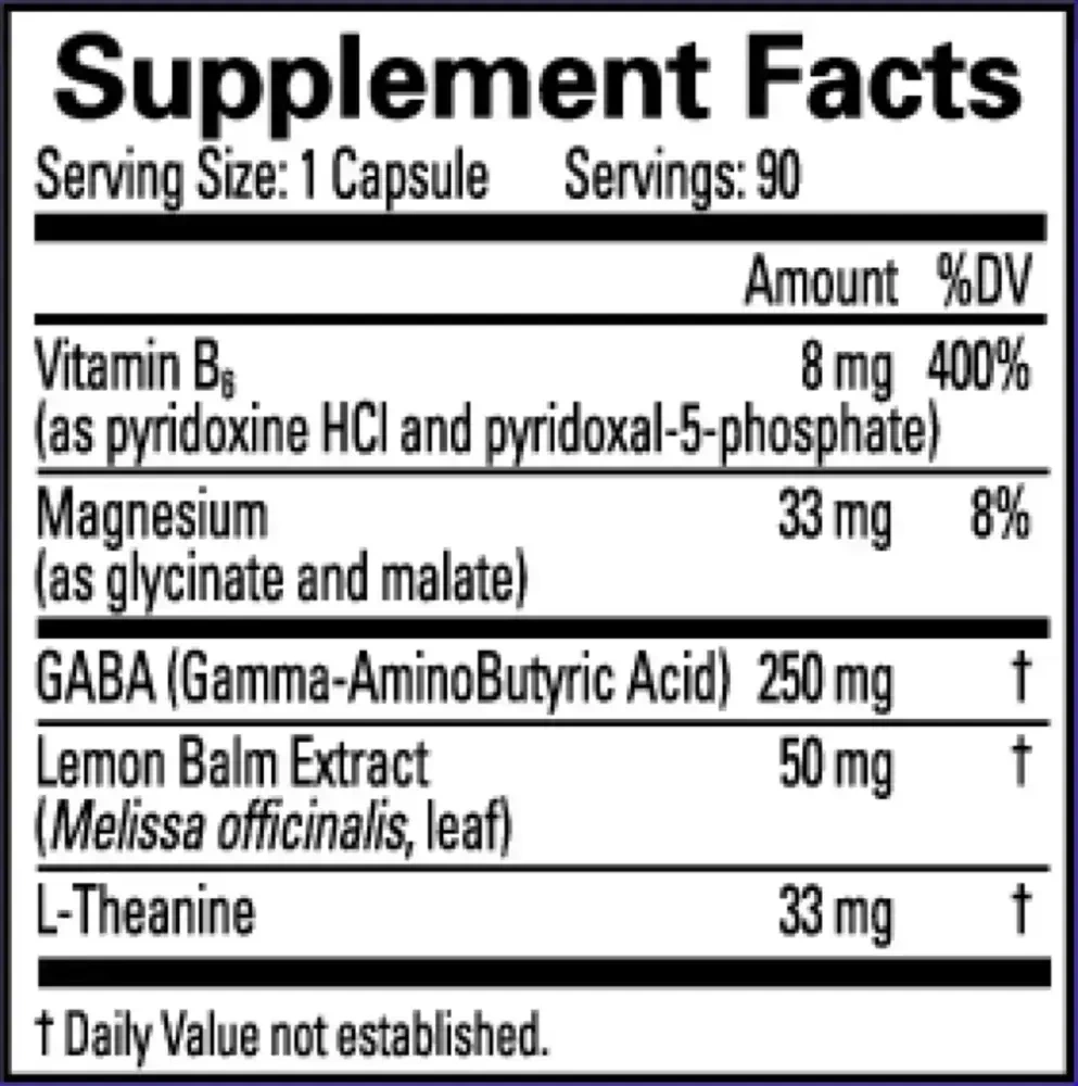 Product image for GABA Calming Support.