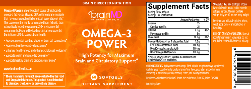 Product image for Omega 3 Power.