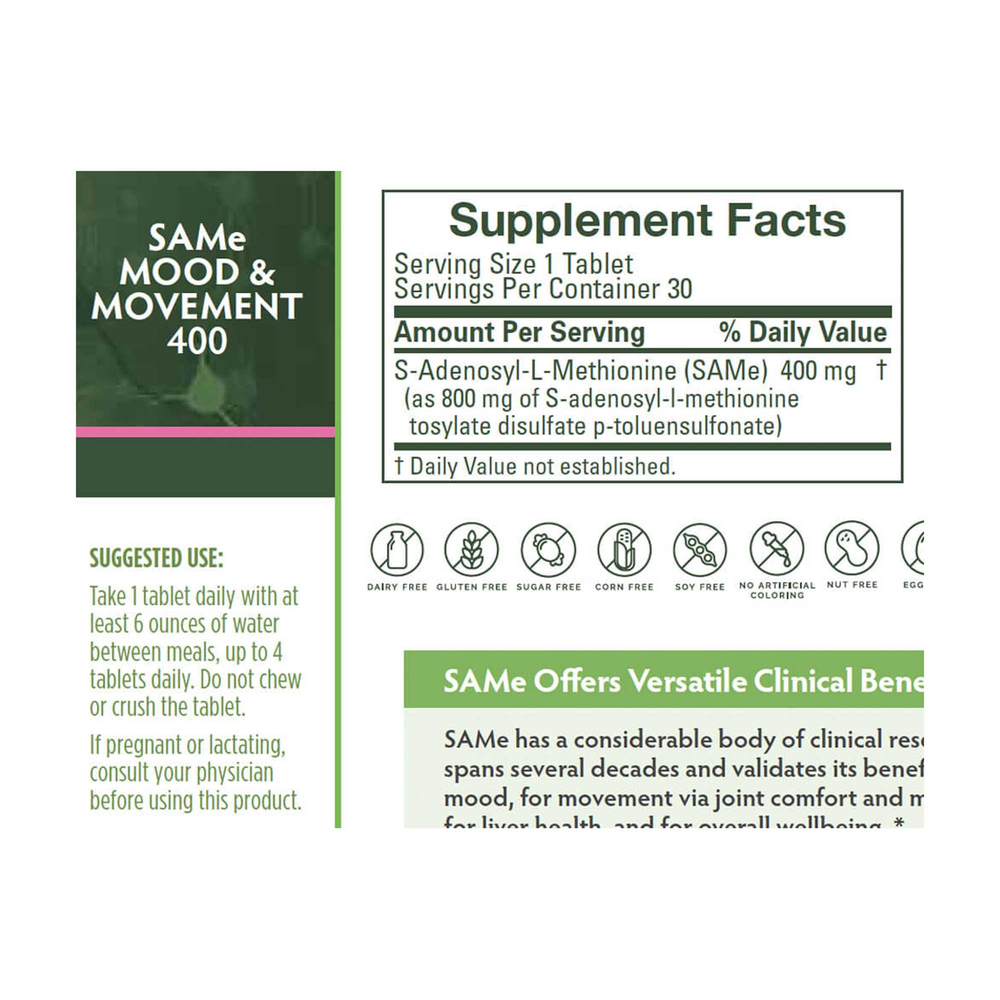 Product image for SAMe Mood &amp; Movement 400.