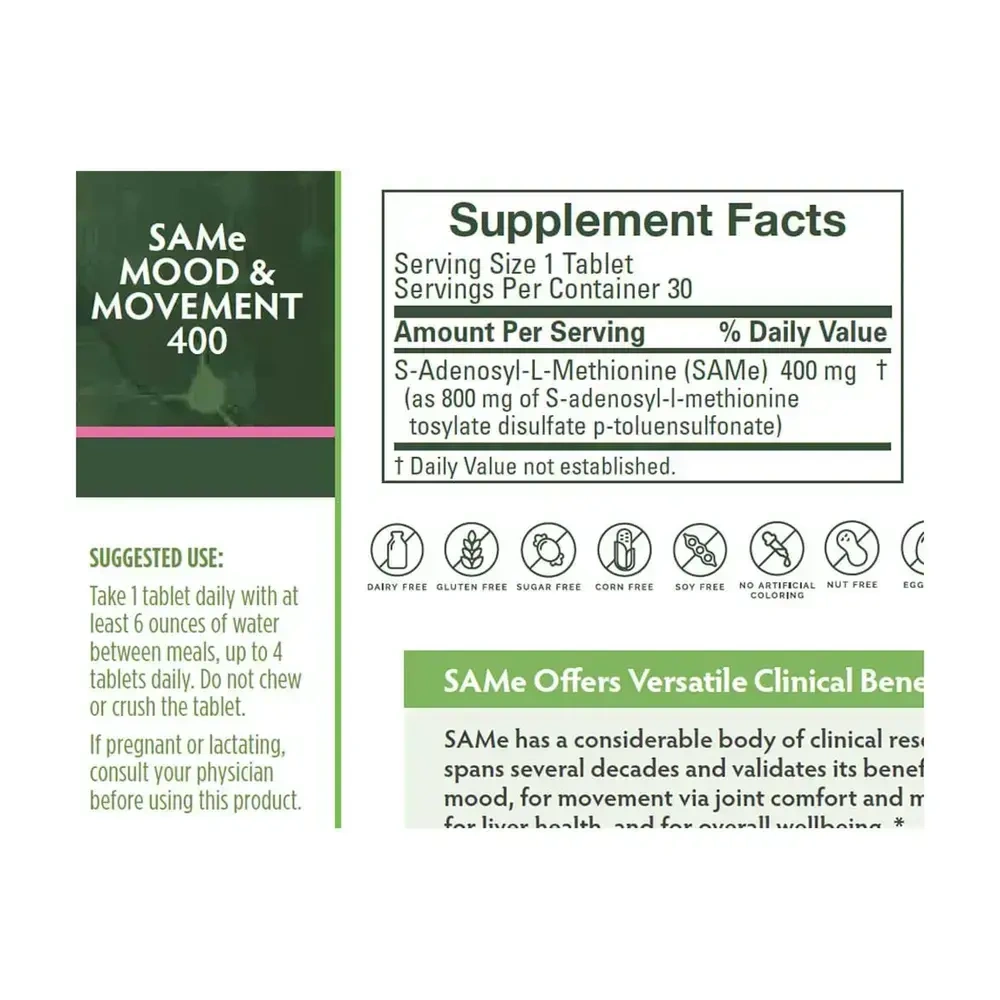 Product image for SAMe Mood &amp; Movement 400.